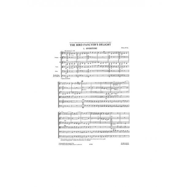 Playstrings Moderately Easy No. 12 The Bird Fancyer?s Delight (Wilby)