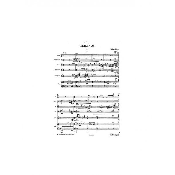 Brian Elias: Geranos