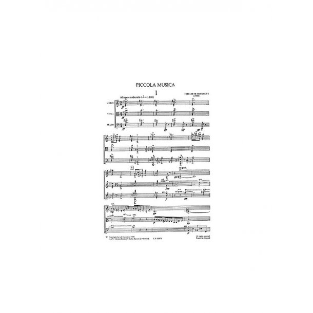 Maconchy: Piccola Musica (Score)