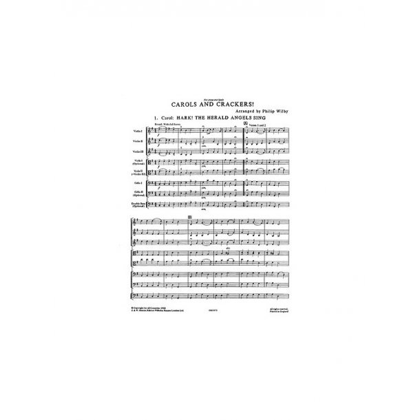 Playstrings Easy No. 14: Carols And Crackers (Wilby)