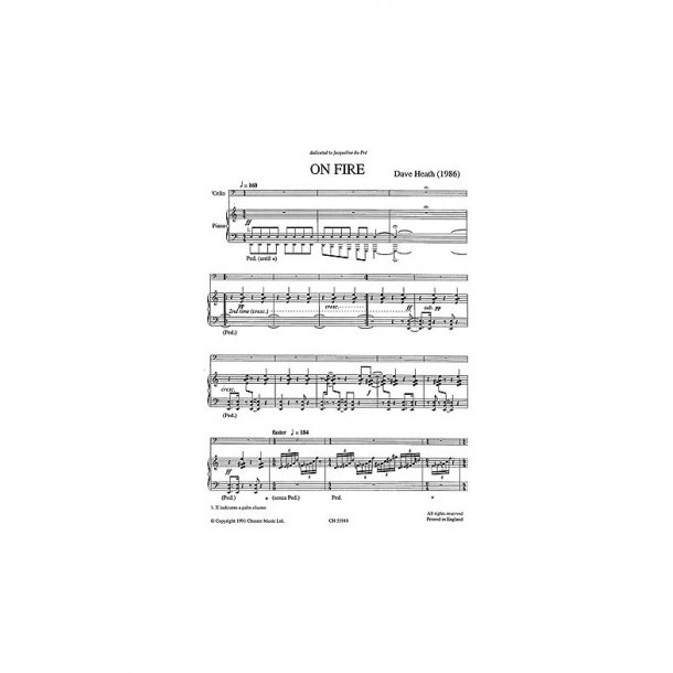 Dave Heath: On Fire For Violin and Piano