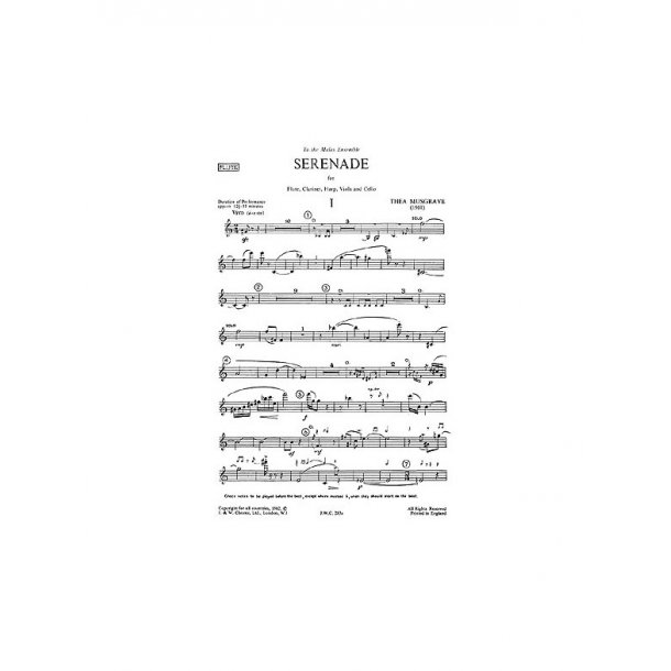 Musgrave: Serenade (Parts)