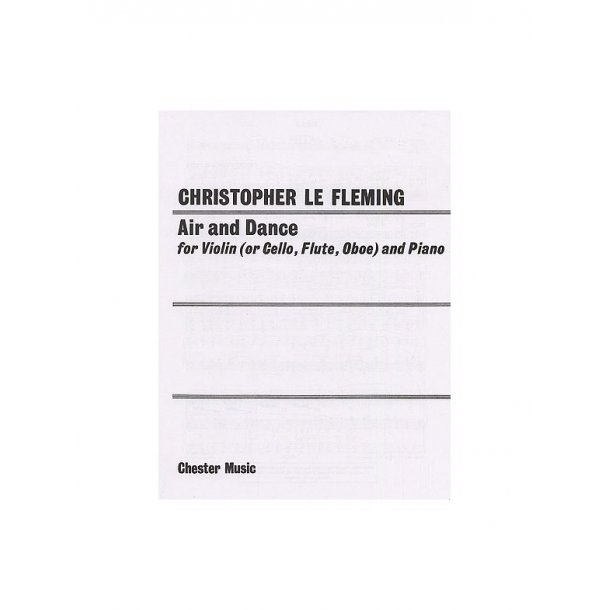 Christopher Le Fleming: Air And Dance (Treble Clef)
