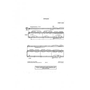 Ernest Baker: Cantilena For Clarinet And Piano