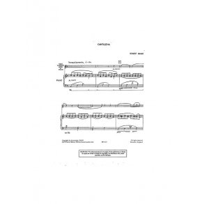 Ernest Baker: Cantilena For Cello And Piano