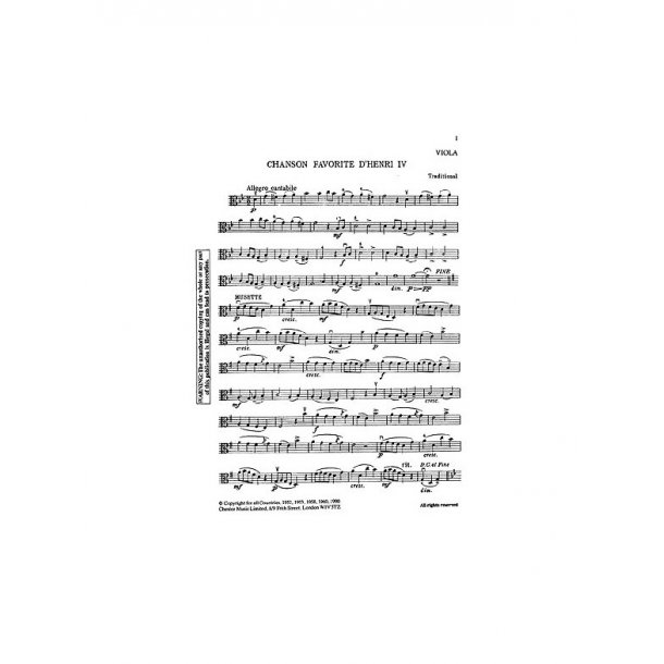 Peggy Radmall: Chester String Series Viola Book 1 (Viola Part)