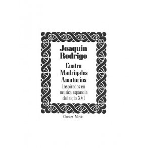 Rodrigo: Cuatro Madrigales Amatorios Medium Voice And Piano
