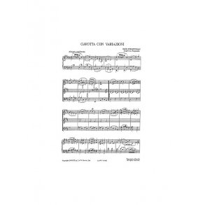 Igor Stravinsky: Gavotta Con Variazioni From Pulcinella for Piano