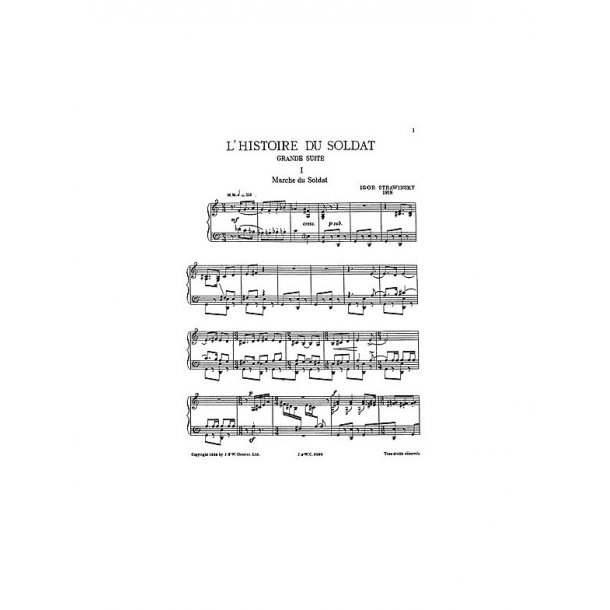 Igor Stravinsky: Historie Du Soldat for Piano