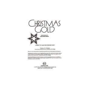 Christmas Gold Libretto and Recorder Part (10+ Copies)