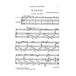 Francis Poulenc: Elegie