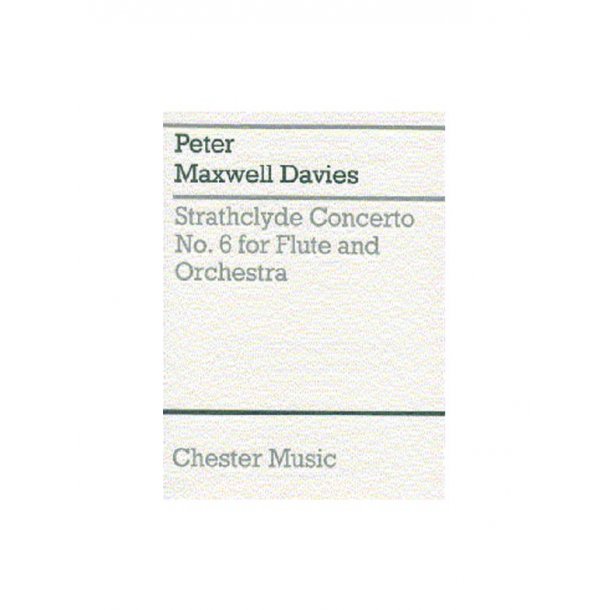 Peter Maxwell Davies: Strathclyde Concerto No. 6 (Miniature Score)