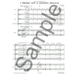 Judith Weir: I Broke Off A Golden Branch (Score And Parts)