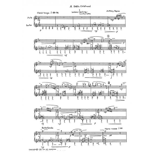 Anthony Payne: 1940's Childhood