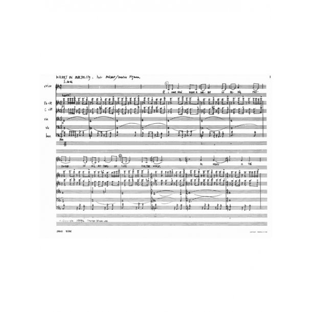 Michael Nyman: Mozart On Mortality (Score)
