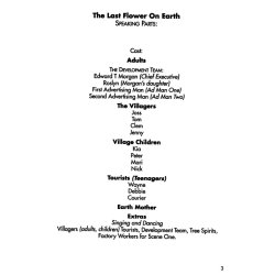 The Last Flower On Earth Lyrics and Libretto