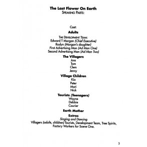 The Last Flower On Earth Lyrics and Libretto