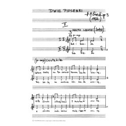 Henryk Gorecki: 2 Sacred Songs Op.33