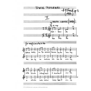 Henryk Gorecki: 2 Sacred Songs Op.33