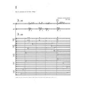 Witold Lutoslawski:  Three Postludes (Score)