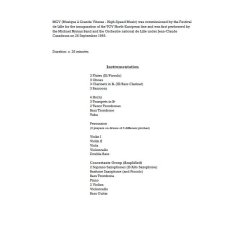 Michael Nyman: MGV (Musique A Grande Vitesse) - Study Score