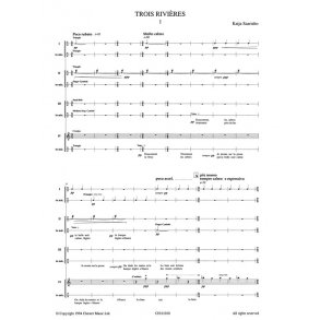 Kaija Saariaho: Trois Rivieres (Score)