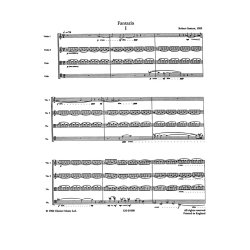 Robert Saxton: Fantazia For String Quartet (Score And Parts)