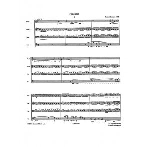 Robert Saxton: Fantazia For String Quartet (Score And Parts)