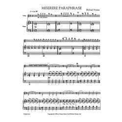 Michael Nyman: Miserere Paraphrase (Violin/Piano)