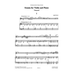 Andre Previn: Sonata For Violin And Piano 'Vineyard'