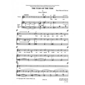 Peter Maxwell Davies: Turn Of The Tide, Final Chorus (Chorus Part)