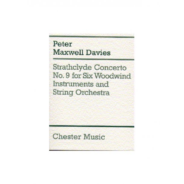 Peter Maxwell Davies: Strathclyde Concerto No. 9 (Miniature Score)