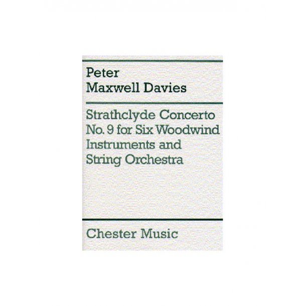 Peter Maxwell Davies: Strathclyde Concerto No. 9 Score And Parts