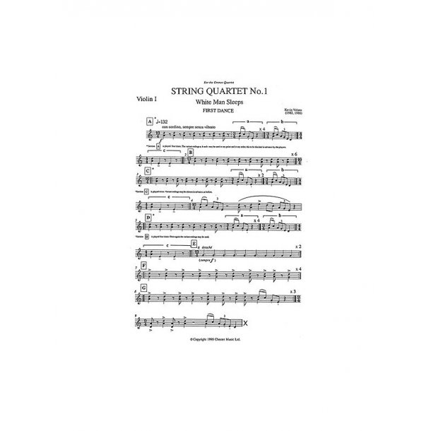 Kevin Volans: String Quartet No. 1 White Man Sleeps (Parts)