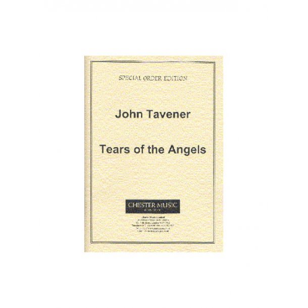 John Tavener: Tears Of The Angels (Score)