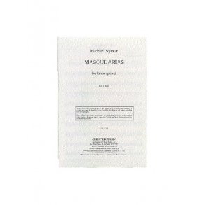 Michael Nyman: Masque Arias For Brass Quintet Parts