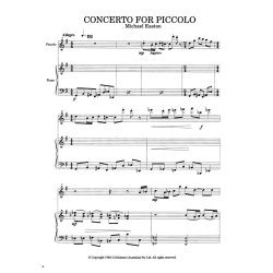 Easton Piccolo Concerto Picc/Pf Red