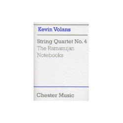 Kevin Volans: String Quartet No. 4 'The Ramanujan Notebooks' (Score)
