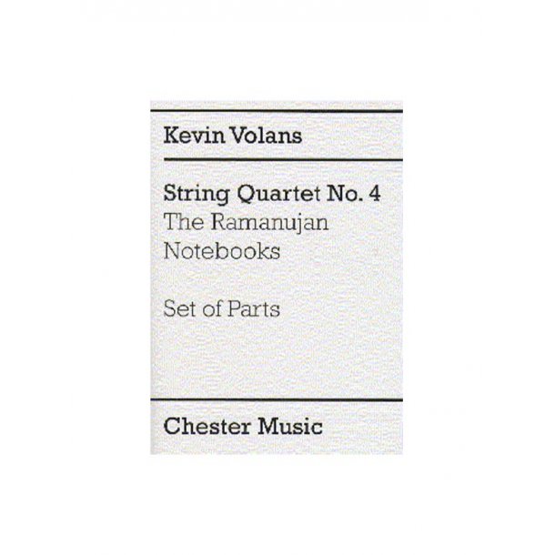Kevin Volans: String Quartet No. 4 'The Ramanujan Notebooks' (Parts)