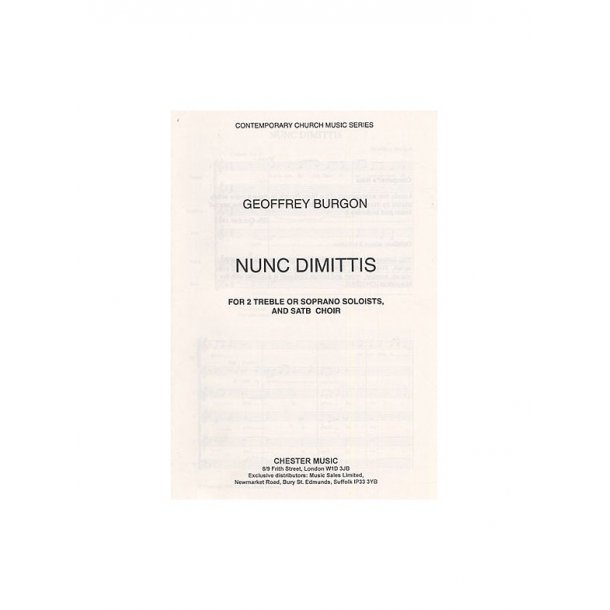 Geoffrey Burgon: Nunc Dimittis