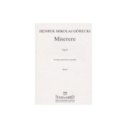 Henryk Gorecki: Miserere Op.44 (Vocal Score)