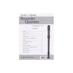 Recorder Quartets: Treble Recorder Part