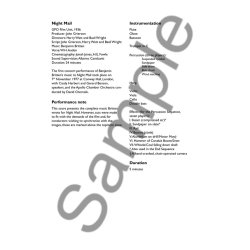 Benjamin Britten: Night Mail (Study Score)