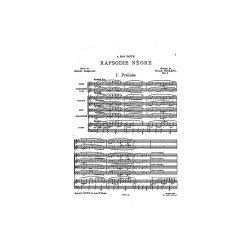 Poulenc: Rhapsodie Negre (Full Score)