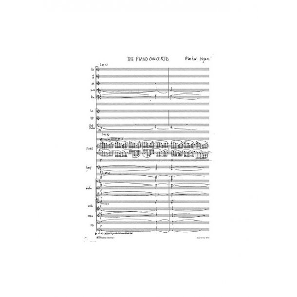Michael Nyman: The Piano Concerto In Full Score