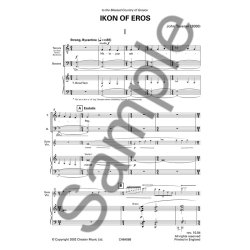 Tavener, John Ikon Of Eros Vln/Sop/Satb/Orch Vocal Score