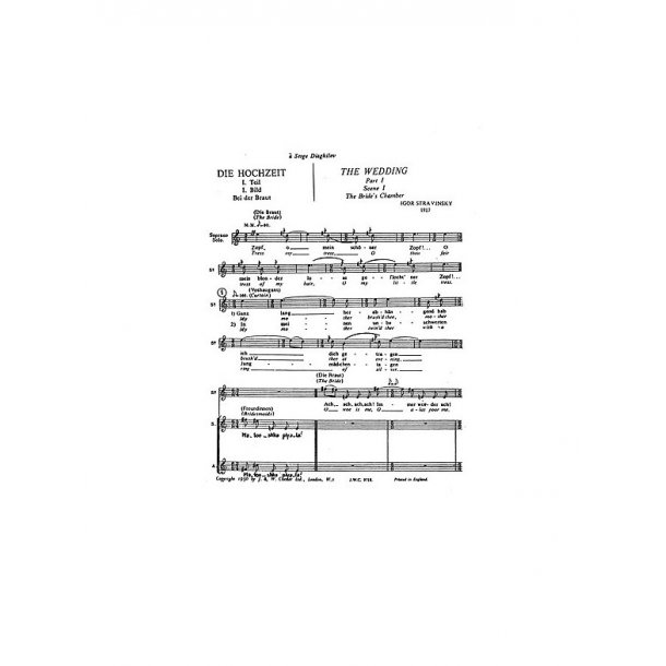 Igor Stravinsky: Les Noces (Chorus Part)