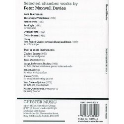 Peter Maxwell Davies: Naxos Quartet No.1 (Score)