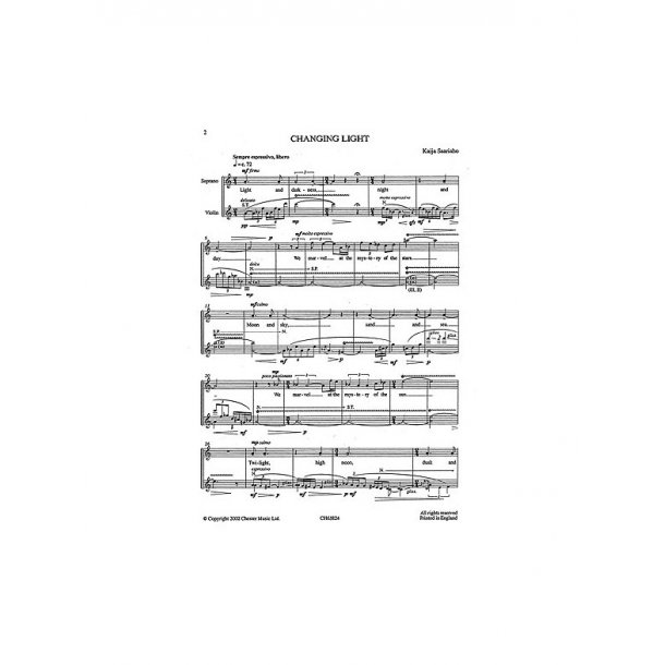 Kaija Saariaho: Changing Light