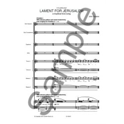 John Tavener: Lament For Jerusalem - Vocal Score (Soprano, Countertenor, SATB Chorus, Organ Accompaniment)